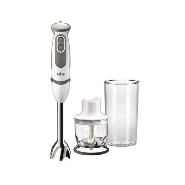 BRAUN MQ5020WH Mixeur plongeant avec hachoir Pasta - Blanc