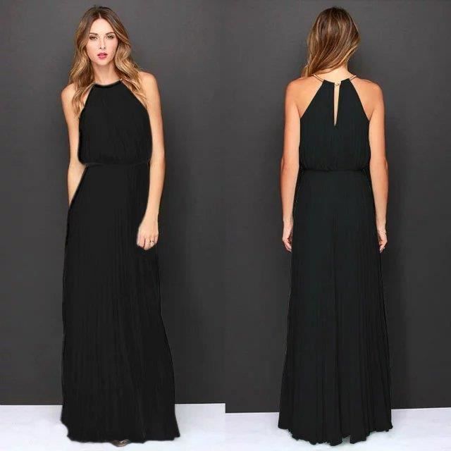 Elégant Casual Col Robes Femmes ronde manches l.
