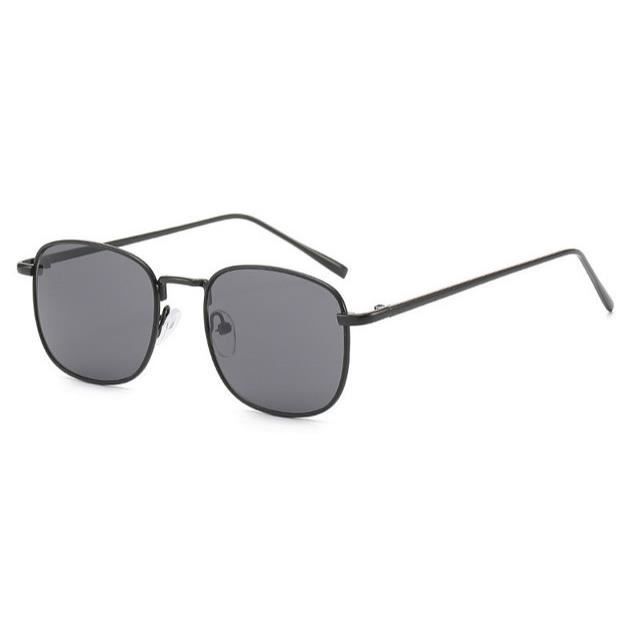 Cadre Pour Soleil De Or Femmes Lunettes Aviateur Les Rétro Hommes Carré Noir Métal ED9WHI2Y
