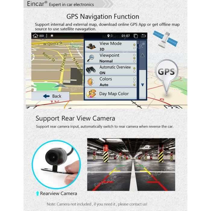 Simple DIN Dans Dash Android 9.0 voiture Système1