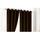 Double rideaux chocolat