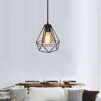 LUSTRE ET SUSPENSION EXBON Lustre Suspension Cage E27 Corde Adjustable LUSTRE ET SUSPENSION EXBON Lustre Suspension Cage E27 Corde Adjustable