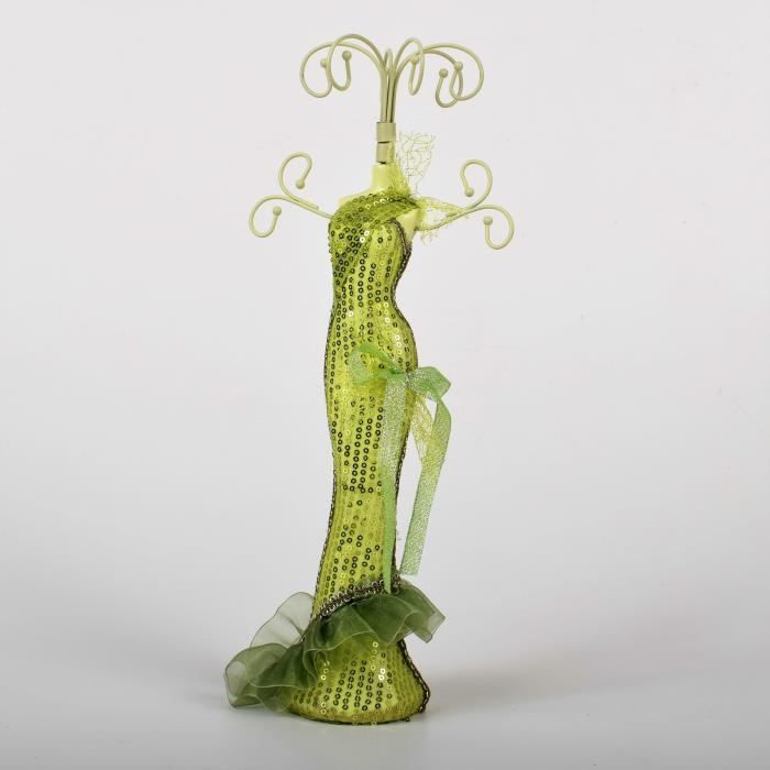 Porte bijoux Mannequin- H 39 cm - Vert