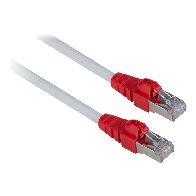 LINDY Câble réseau cat.6 S/FTP Easy Patch - Cuivre - LSOH - 250MHz - 1m - Gris