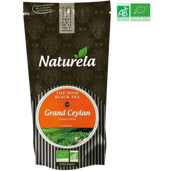 Naturela -100g- Thé Noir Flowery PekŒ n° 103 Bio
