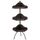 meuble d'appoint en métal marron chic 3 niveaux 4
