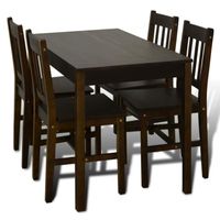 TABLE À MANGER COMPLÈTE Set Table cuisine avec 4 chaises Table à manger en TABLE À MANGER COMPLÈTE Set Table cuisine avec 4 chaises Table à manger en