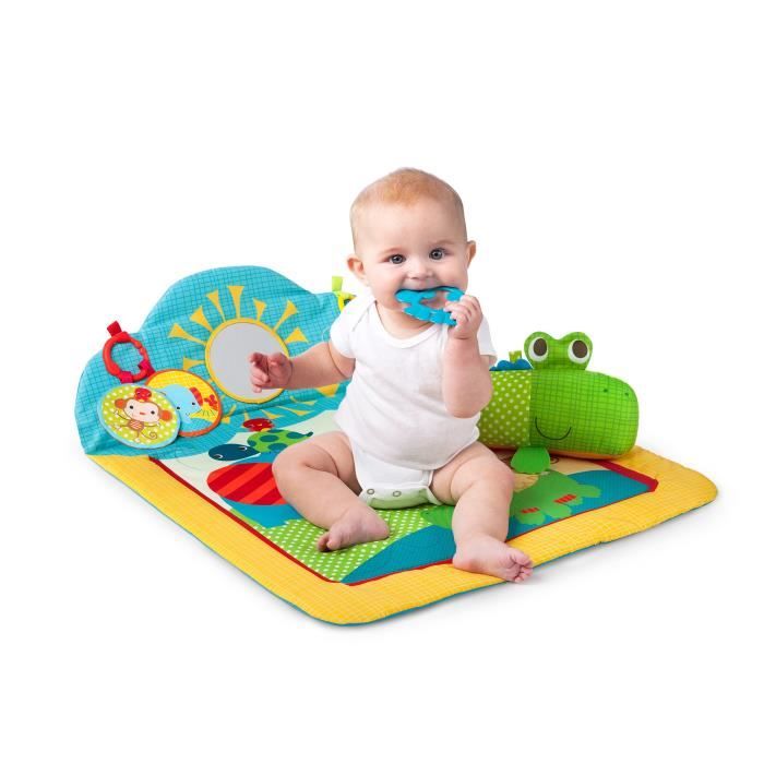 BRIGHT STARTS Tapis d'éveil Cuddly Crocodile