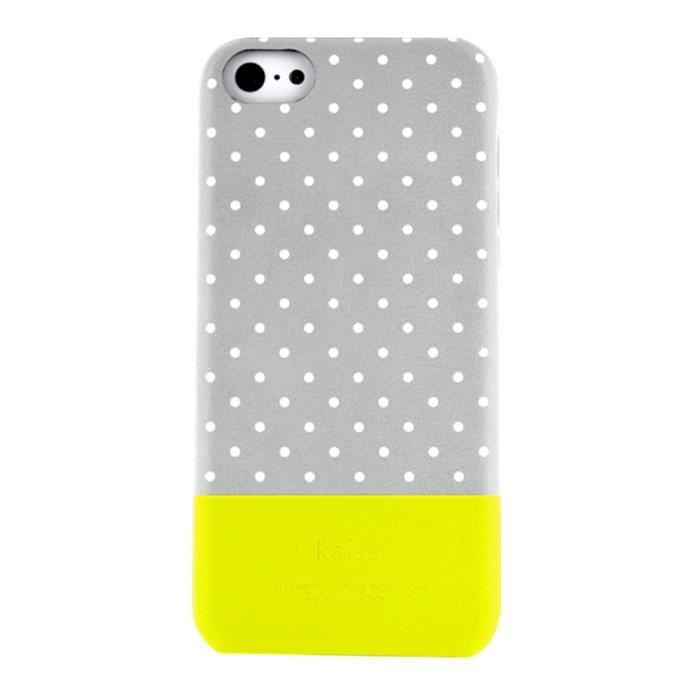 BBC Coque à pois Iphone 5C -Grise
