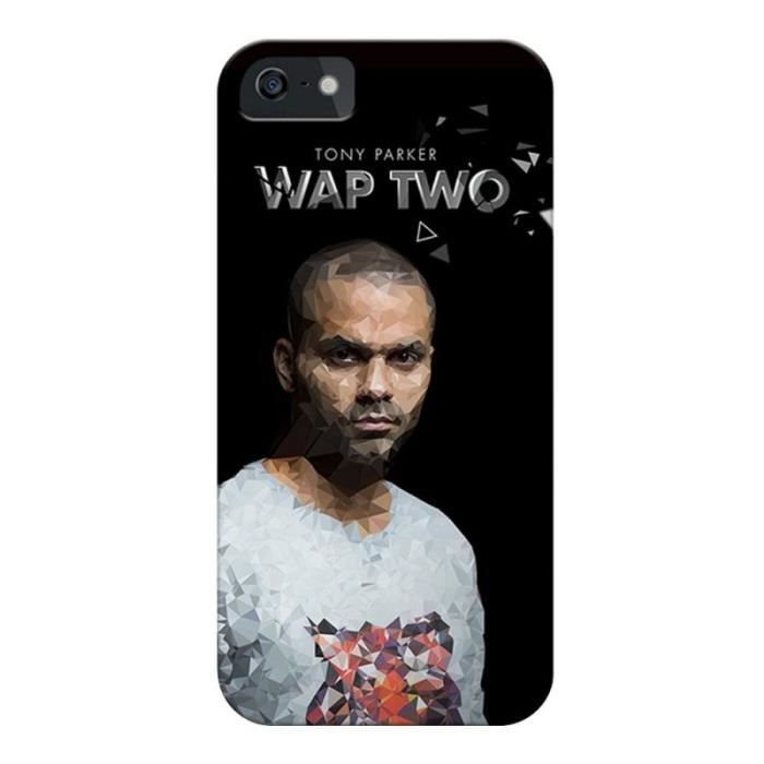 WT Coque de protection Tony Parker pour Samsung Galaxy Core Prime - Rigide - Décor Design