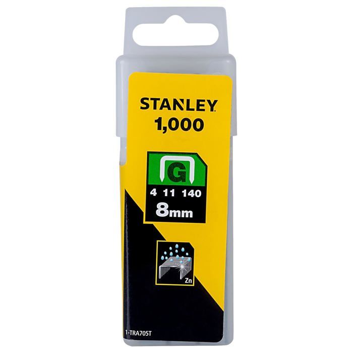 STANLEY 1000 agrafes 8mm type G