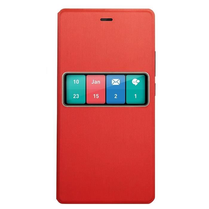 WIKO Smart Etui folio Wiboard pour Wiko Fever Rouge