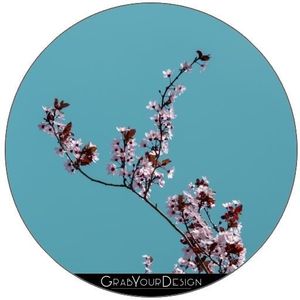 Lot De 6 Dessous De Verre Rond Fleur De Cerisier Sakura Vr