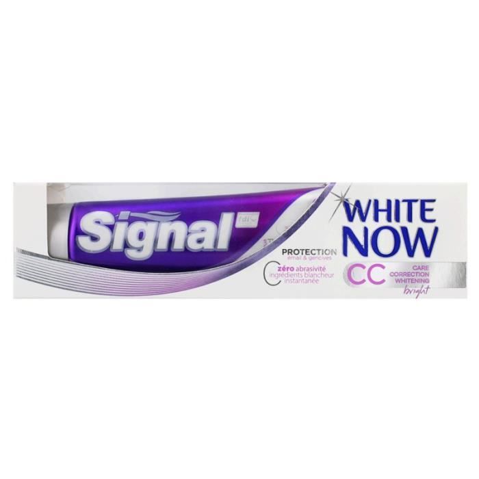 SIGNAL Dentifrice White Now Care Correction Bright - Soigne vos dents et vos émails - 75 ml