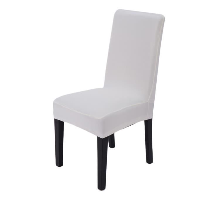À ExtensibleDossier 1pcs Housse Blanc De En Élasthanne Salle Manger Chaise HautProtection PiOZukX