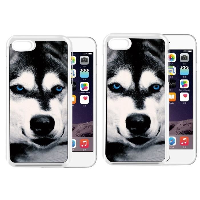 PLATYNE Coque effet 3D pour iPhone 6+ / 6+s en PVC - Loup