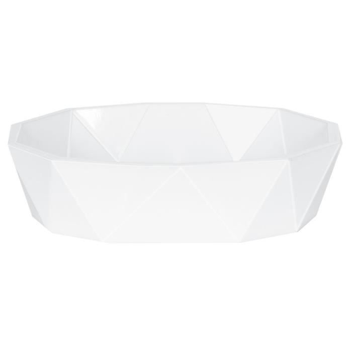 SPIRELLA Porte savon Cristal - 3x11,5x10cm - Blanc opaque