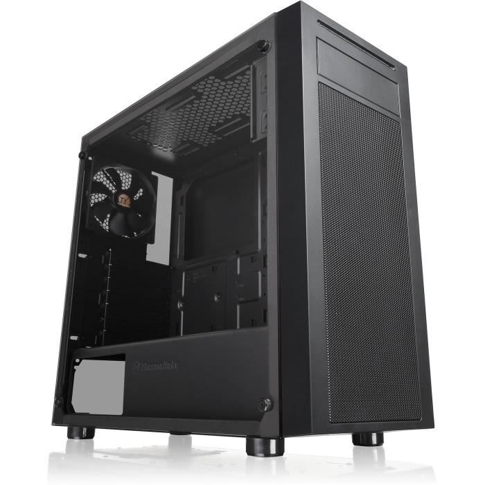 THERMALTAKE Boitier PC Moyen tour ATX - Versa J22 TG - Verre trempé - 1x120mm - Noir - CA-1L5-00M1WN-00