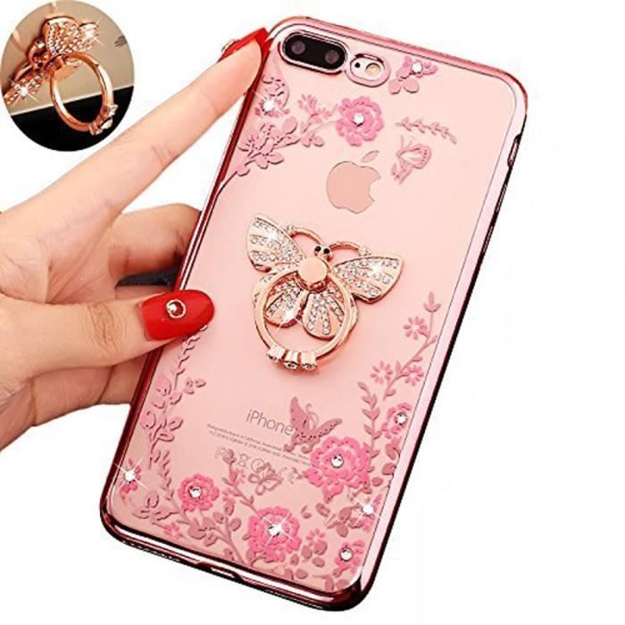 coque iphone 8 plus silicone bling bling