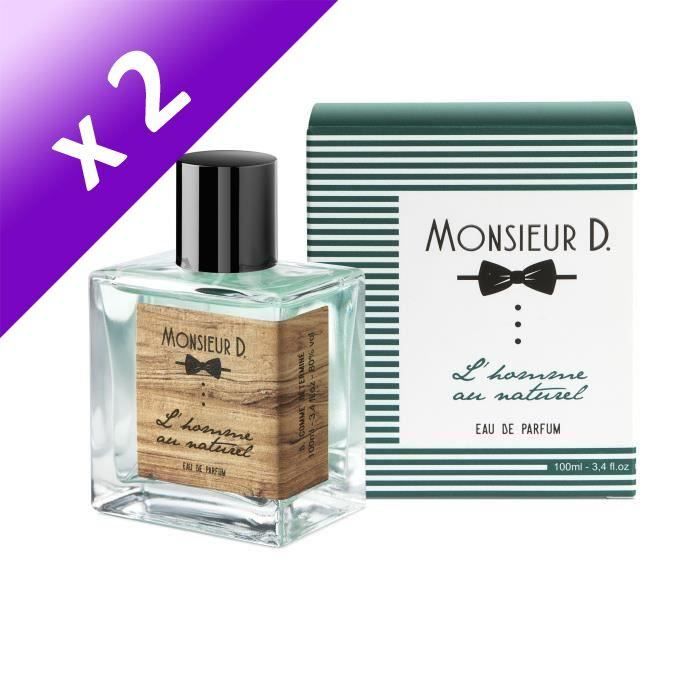 Monsieur D L'Homme au Naturel - 100 ml (Lot de 2)