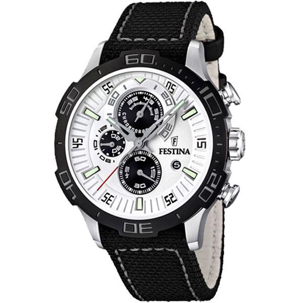 Montre Festina F16566 1 pour Homme avec bracelet en Cuir et cadran