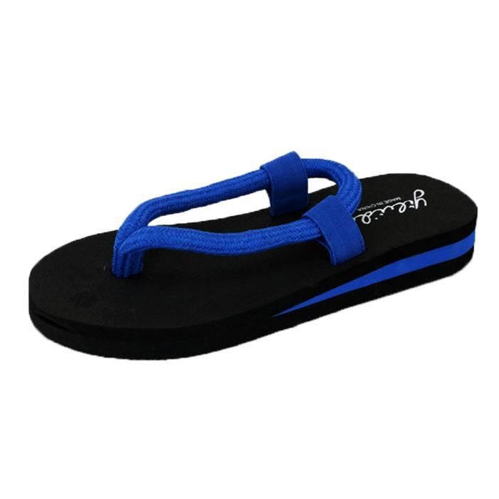 Beach Summer Sandals Femmes Bleu Slippers flop Home Shoes Flip YAqOwvA