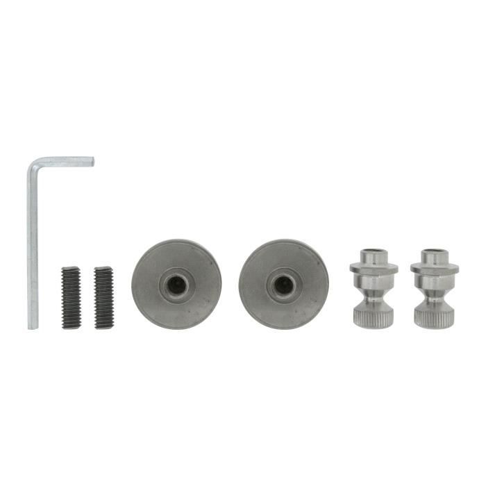ALPERTEC Kit de fixation pour toutes barres de tirage - Fixation traversante - Montage sur verre