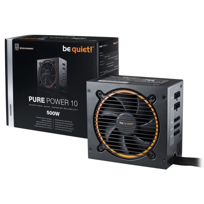 BE QUIET Ventilateur Boîtier PC PURE POWER 10 - CM 500W