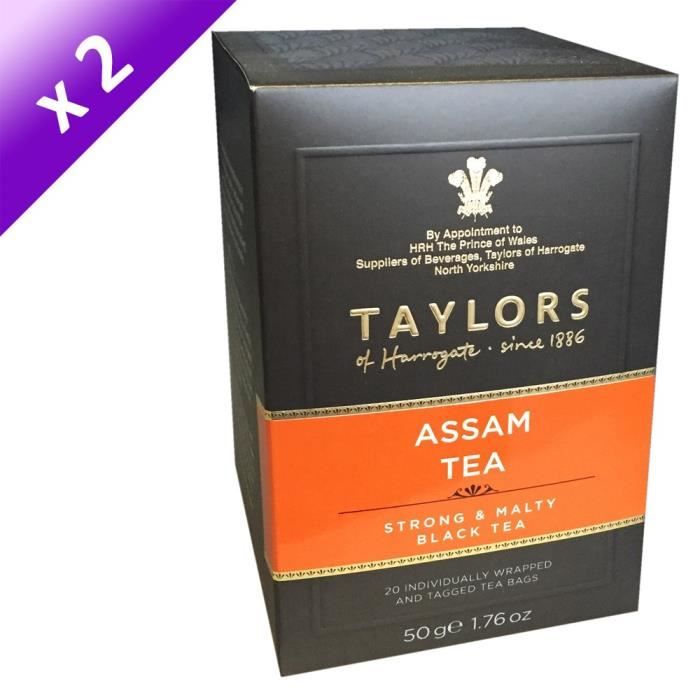 TAYLORS Thé Assam - 20 sachets - 50 g x2