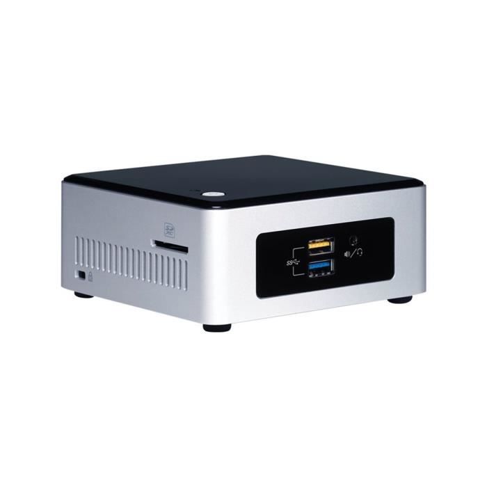 Intel Mini PC NUC Kit NUC5CPYH - HD Graphics - 1.6 GHz - Wi-Fi AC / Bluetooth 4.0 - Emplacements SATA 2.5\