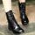 XZ646A7XZ646A7Bottes Combat d'hiver de femme PU cu