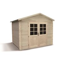 ABRI JARDIN - CHALET MADEIRA Abri de jardin bois brut emboité 4,69 m² ABRI JARDIN - CHALET MADEIRA Abri de jardin bois brut emboité 4,69 m²