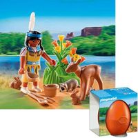 UNIVERS MINIATURE PLAYMOBIL 5278 Indienne avec animaux UNIVERS MINIATURE PLAYMOBIL 5278 Indienne avec animaux