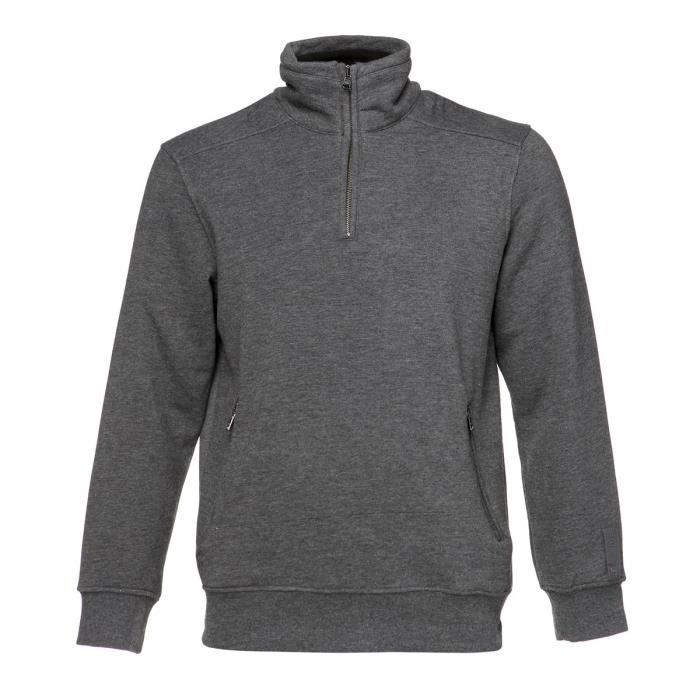 CHAMPION Sweat demi zip Homme - Gris