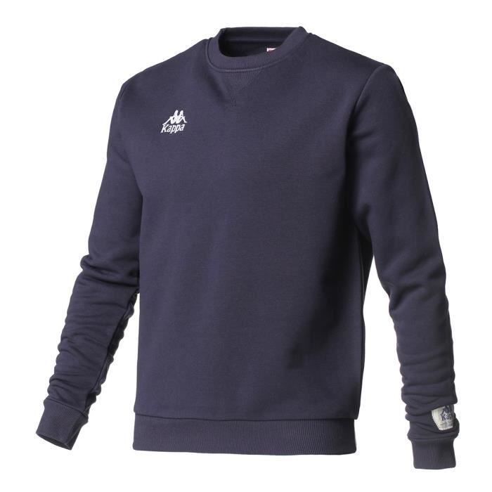 KAPPA Sweat Col Rond - Homme - Bleu marine