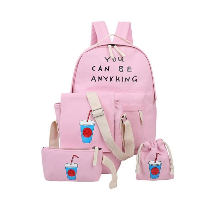 Toile Dos Femme College Sac À Fille Collège Cartable Chenhui yY7gbf6