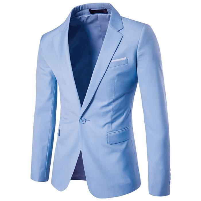 Homme Seul Mode Mariage Bouton Blazer Costume Veste De Slim aqcpOwzvA