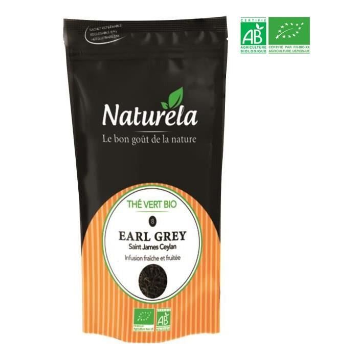 Naturela -100g- Thé Vert Earl Grey n° 8 Bio