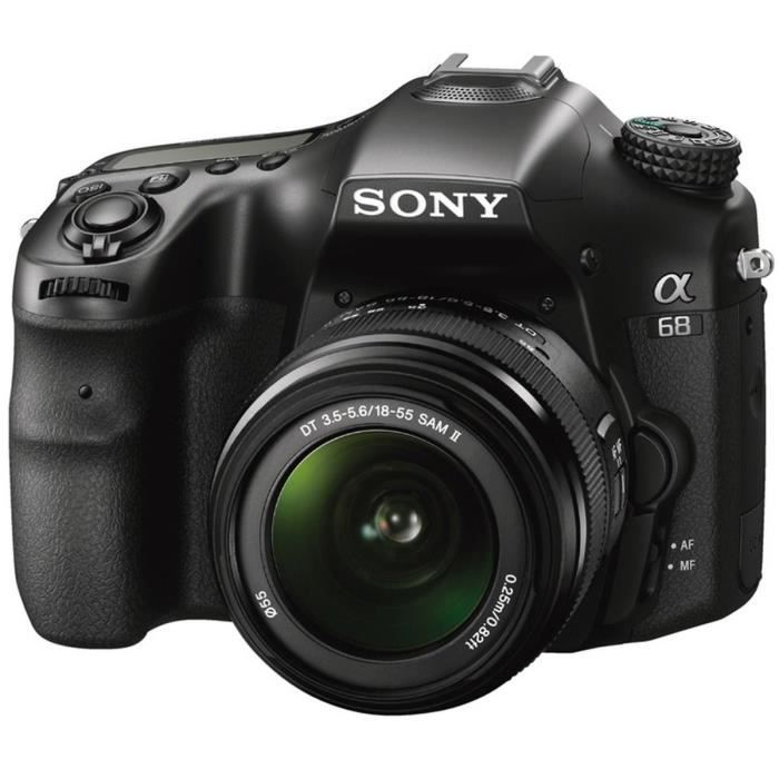 SONY Alpha 68 Appareil photo numérique Reflex 24 mégapixels avec objectif 18-55 m