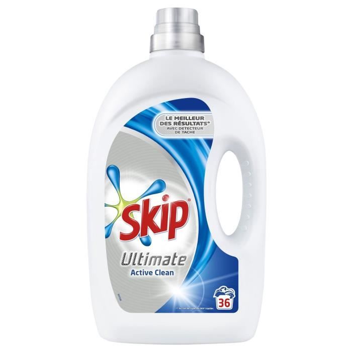SKIP Ultimate Active Clean Lessive Liquide 2,6 L 36 Lavages Achat
