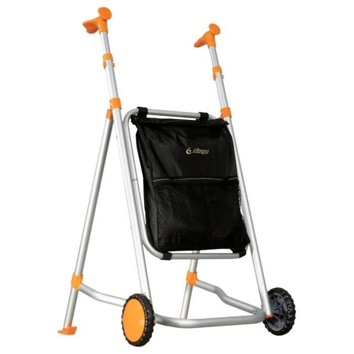 Déambulateur AIRGO Euro - Ultra-léger - Poignées ergonomiques - Coloris orange