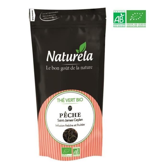 Naturela -80g- Thé Vert Pêche n° 27 Bio