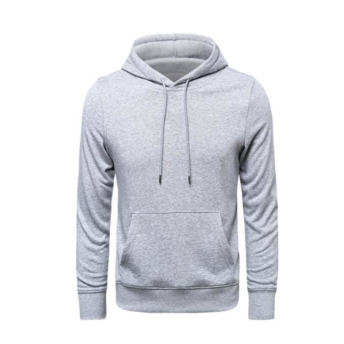 pull a capuche gris