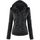 Blouson cuir femme avec capuche