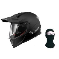 CASQUE MOTO SCOOTER LS2 Casque Cross MX436 Pioneer Noir Mat avec Cagou CASQUE MOTO SCOOTER LS2 Casque Cross MX436 Pioneer Noir Mat avec Cagou