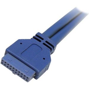 STARTECH Équerre USB 3.0 ? 2 ports - Adaptateur de slot connecteur carte m?re IDC vers 2x USB A - F/F