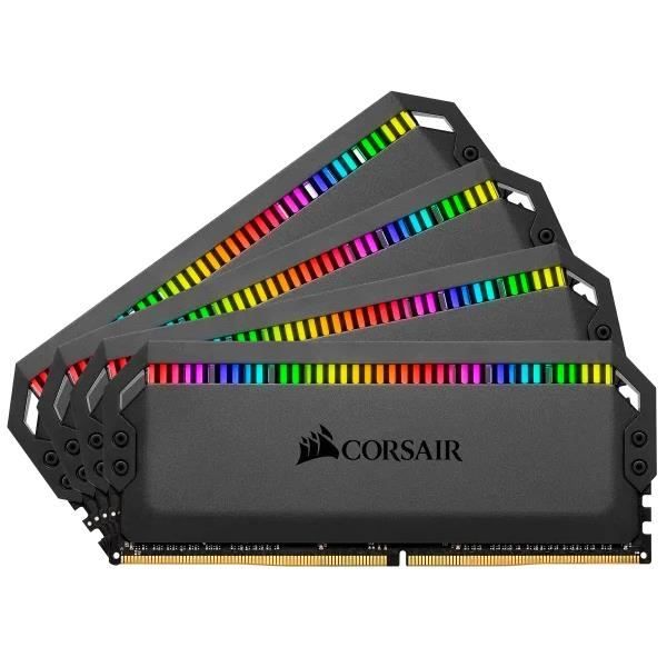 CORSAIR Mémoire PC DDR4, 3000MHz 16GB 2x8GB DIMM, XMP 2.0, DOMINATOR PLATINUM RGB Black Heatspreader, RGB LED, 1.35V