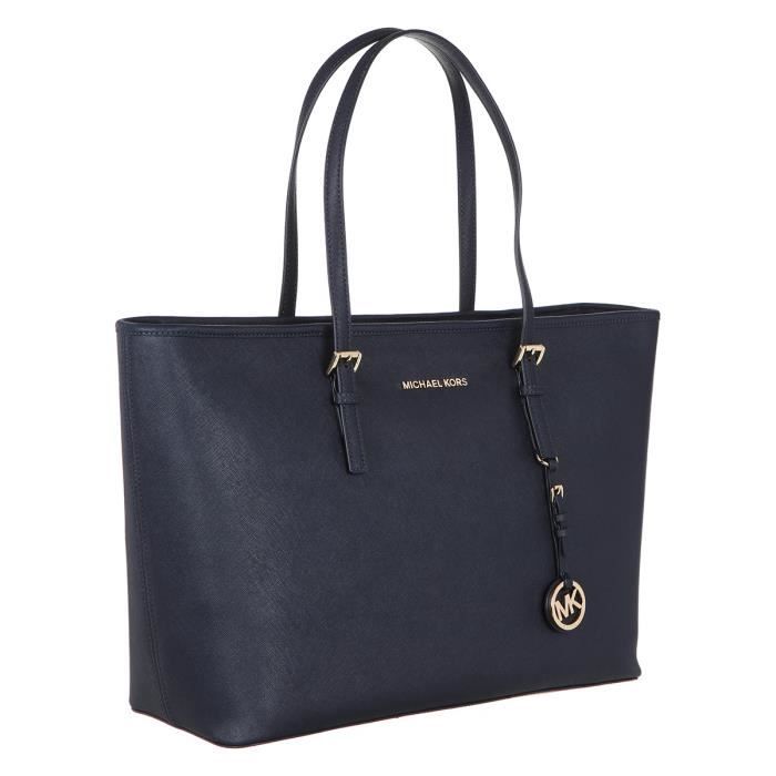MICHAEL KORS 30T5GTVT2L - Sac à Main Jet Set Travel - Bleu - Femme