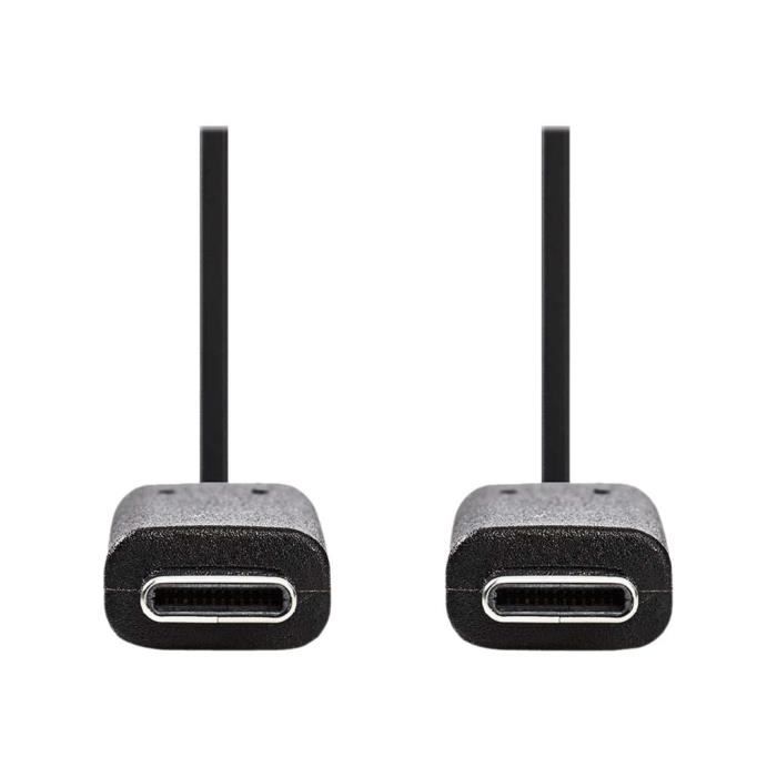 Nedis Câble USB USB-C avec alimentation (P) pour USB-C avec alimentation (P) USB 3.1 Gen 1 1 m noir