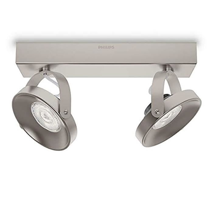 PHILIPS Spot 2 lumières Spur - Nickel